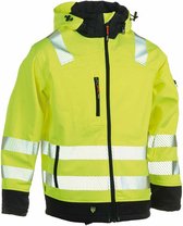 Herock Gregor High Viz Softshell jack HV (1902) - Fluor geel | Donkerblauw - L