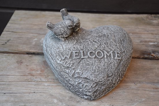 Coeur de bienvenue avec des oiseaux