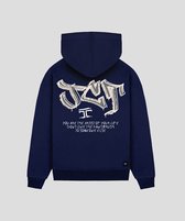 JORCUSTOM Graffiti Loose Fit Hoodie - Navy - Volwassenen - Maat M