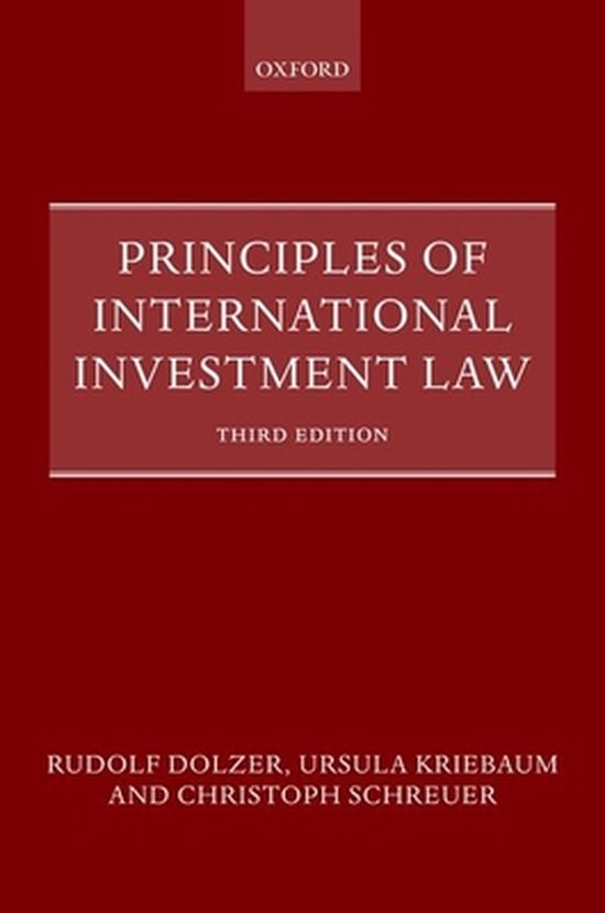 Principles of International Investment Law - cover
