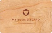 Bamboe NFC Business card van ECO-Certified Bamboe met NFC & QR Code | Digitaal visitekaartje van Mybusinesscard | Deel al jouw gegevens in één seconde!