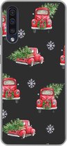 Geschikt voor Samsung Galaxy A30s hoesje - Kerst - Kerstboom - Auto - Design - Siliconen Telefoonhoesje