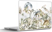 Laptop sticker - 12.3 inch - Dinosaurus - Kinderen - Jungle Decoratie