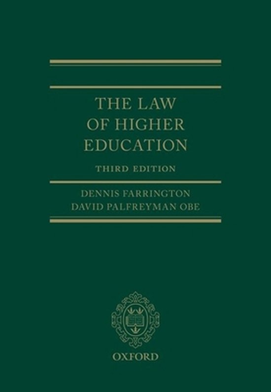 The Law of Higher Education - cover