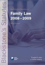 Blackstone's Statutes On Family Law 2008-2009