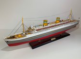 Decoratief Beeld - Nieuw Amsterdam Model - Hout - Vl Ship Models - Grijs - 92 X 15 Cm