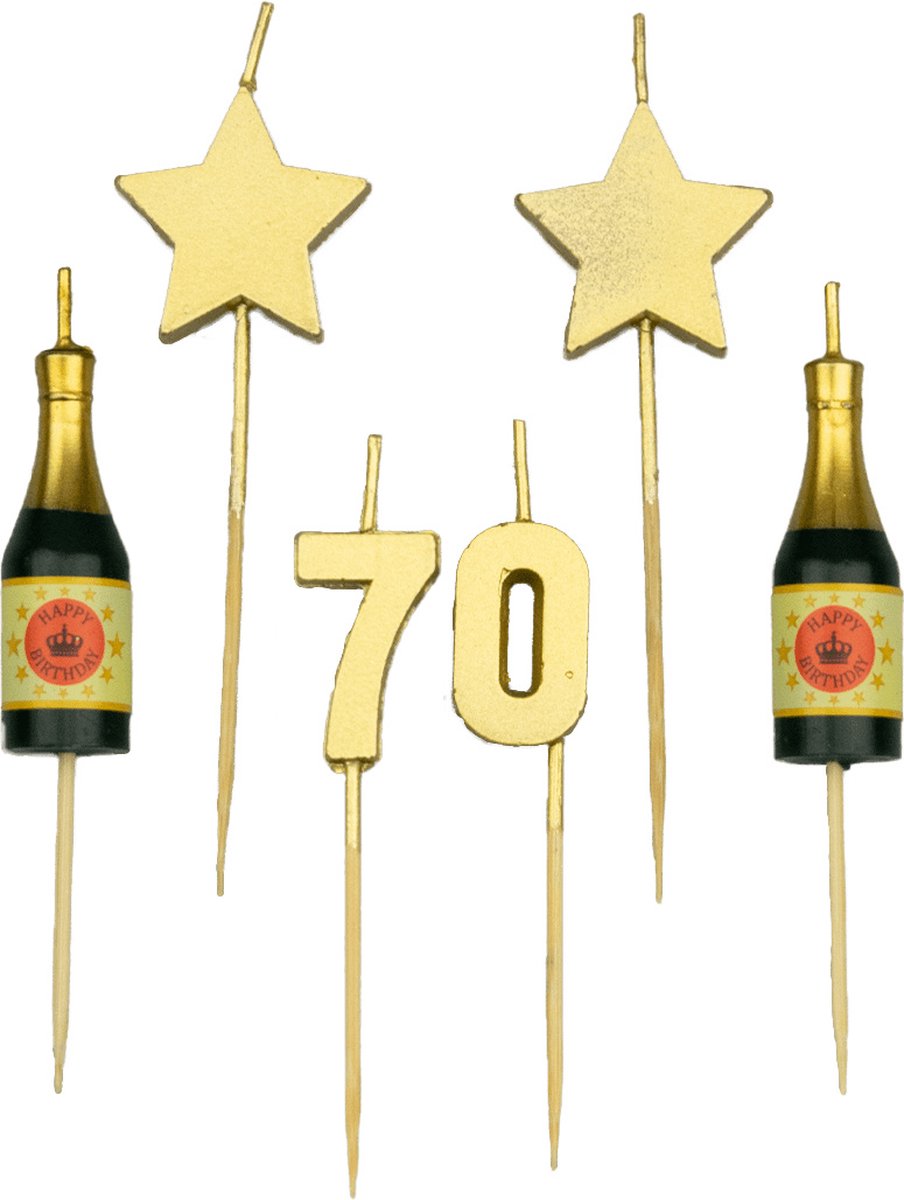 Party cake candles - 70 years