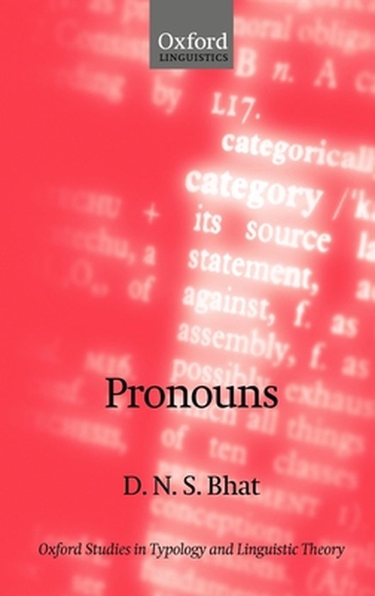 Oxford Studies in Typology and Linguistic Theory- Pronouns - cover