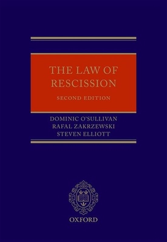 The Law of Rescission - cover