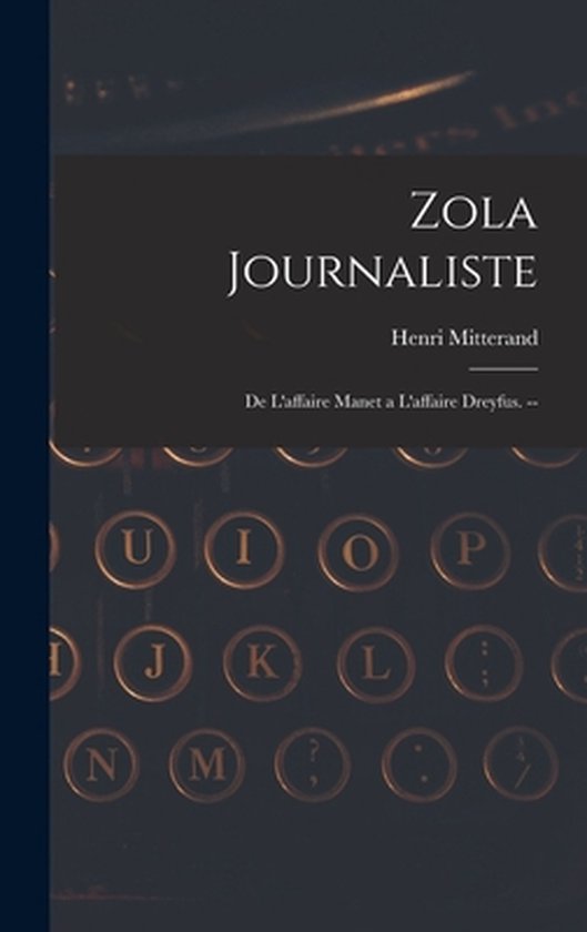 Zola Journaliste - cover