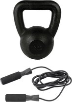 Tunturi - Fitness Set - Springtouw - Kettlebell 12 kg