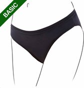 Bamboozy Menstruatie Ondergoed Basic 4-laags Maat XL 42-44 Zwart Period Underwear Duurzaam Menstrueren Incontinentie Zero Waste Jasmijn