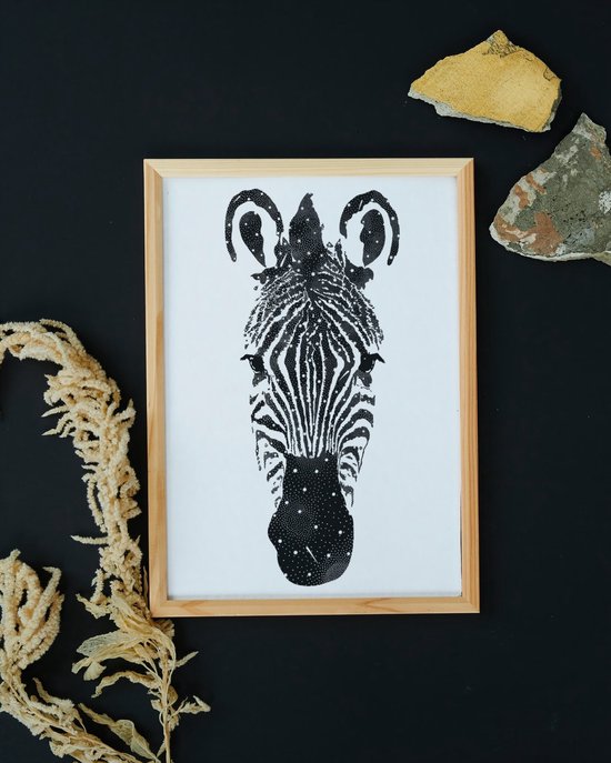 Blackwork By Julia - Print - Affiche A4 de Zebra avec Univers