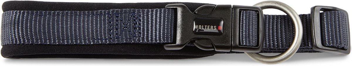 Wolters Cat&Dog Wolters Professional Comfort Halsband Grafiet/Zwart | GR.4 | 40-45cm x 30mm | Veilige sluiting | Anti-trekbelasting