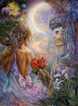 Diamond Painting Josephine Wall, Masque of Love, 90x67cm, 220 kleuren vierkante steentjes