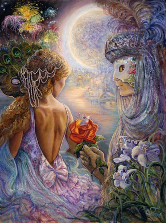 Diamond Painting Josephine Wall, Masque of Love, 90x67cm, 220 kleuren
