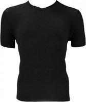Apollo Heren Shirt V-Neck 2-pack Zwart Maat XXL - T-shirts 95% Katoen
