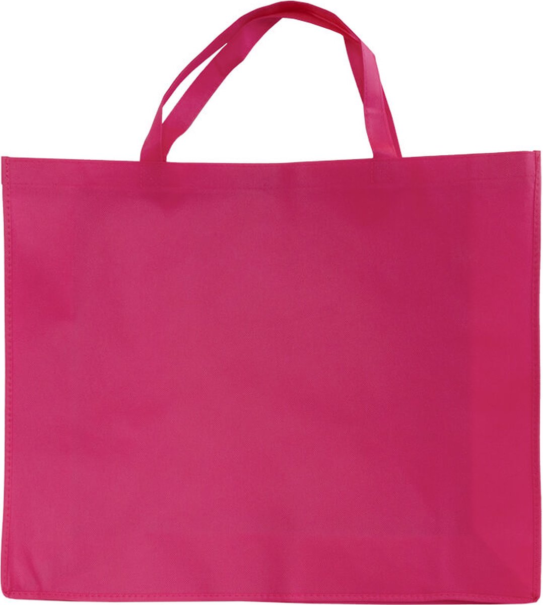 Shopper Bag - 10 stuks - Roze - 54x45x14cm - Non Woven - Shopper tas