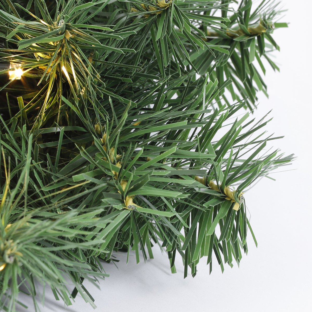 Black Box Kerstkrans - D45 cm - met LED verlichting - batterijen - deurkrans – foto 3