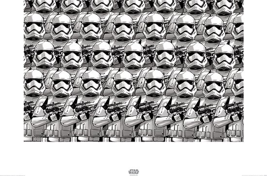 Foto: Poster star wars stormtrooper pencil 60 x 80 cm wit