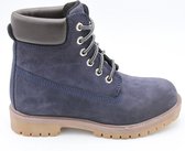 Boots| Dames Classic veterboot 6 Inch leer - Blauw 39