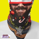 Flappy | Baard met Ballen! | Kerstkapje - Kerst mondkapjes |   Mondkapje XXL | Skiën | Schaatsen | Winter | Gezichtsmasker | Motor sjaal | Ski Masker | Facemask | Fiets sjaal | Bev