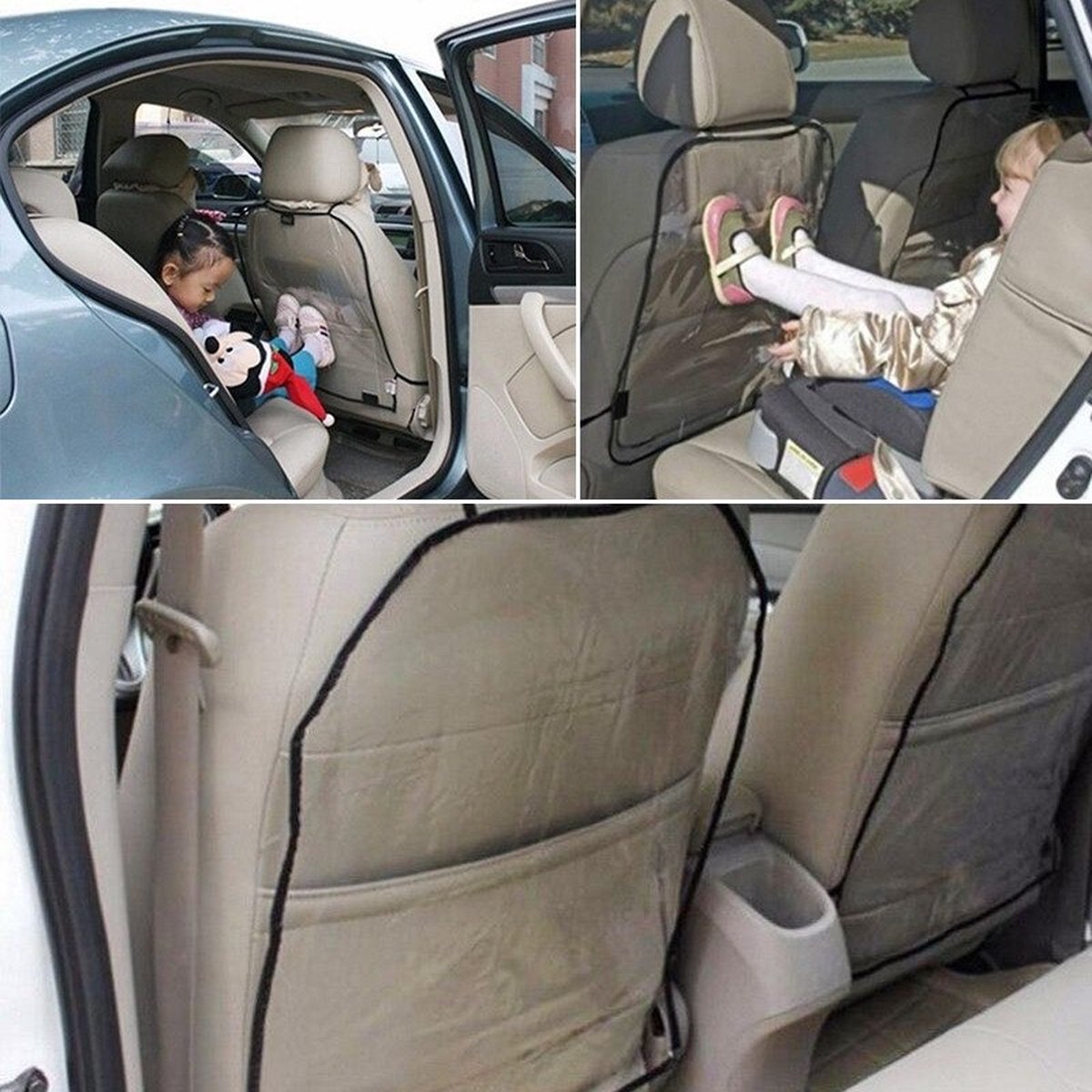 Acheter Protecteur de dossier de siège de voiture, Design à la mode,  couverture transparente pour enfants, tapis de protection contre la boue,  propre