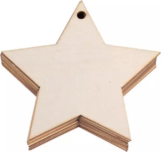Gepersonaliseerde Kersthanger Hout | Lasergravure Met Naam Of Logo | Laser & Label