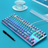 Leaven - Toetsenbord - Keyboard - K550 - Mechanisch - Mechanical - Gaming - Game - Blue Switches - Wit