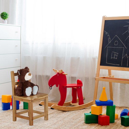 kinderstoel bamboe - voor peuter - zithoogte 26,5 cm - kinderkamer van Bamboo Basics — afbeelding 5