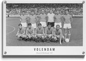 Walljar - Volendam elftal '67 - Muurdecoratie - Plexiglas schilderij