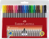 Faber-Castell fineliner - Grip - 0,4mm  - etui 20 stuks assorti - FC-151620