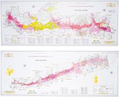 Wijnkaart Côte d'Or (2x): Côte de Nuits & Côte de Beaune - poster Bourgogne