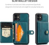 Apple iPhone 11 Lederen Telefoonhoesje | Back Cover | Pasjeshouder | Blauw