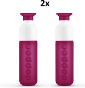 Dopper Original Drinkfles 2 stuks - Funky Fuchsia - 2 x 450 ml