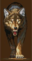 Diamond Painting Artibalta Wolf 33x61 cm  Vierkante Steentjes