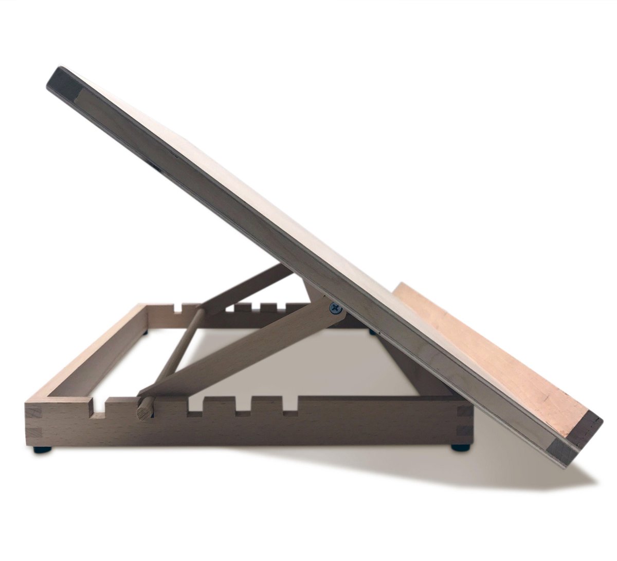Zieler Workstation A2 Formaat - Houten Tekentafel - Tekenbord - 5 Standen - voor Volwassenen en Kinderen - Lessenaar - Tafelezel Geschikt voor Max 43 x 62 cm - Schildersezel — afbeelding 11