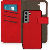 iMoshion Uitneembare 2-in-1 Luxe Booktype Samsung Galaxy S21 FE hoesje - Rood