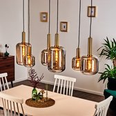 Belanian -  6-delige Maliali Plafondlamp - Gerookte glas lamp - Smoke lamp - Muurlamp - Industriële lamp - LED lamp - Vintage lamp - Hanglamp - gerookt glas - Zwart
