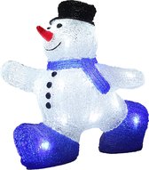 Monzana LED Acryl Kerstmis Sneeuwpop