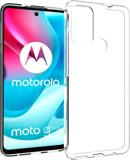 Accezz Hoesje Geschikt voor Motorola Moto G60s Hoesje Siliconen - Accezz Clear Backcover - Transparant