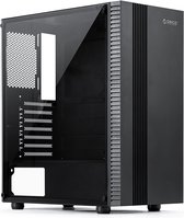 ORICO Computerkast met tempered glass - USB, audio en microfoon - voor ATX / M-ATX / Mini-ITX moederbord - zwart