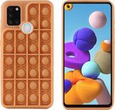 iMoshion Pop It Fidget Toy - Pop It hoesje voor de Samsung Galaxy A21s - Goud