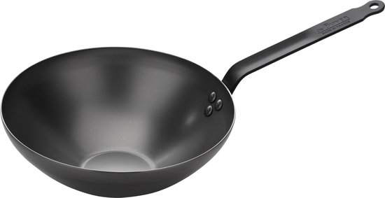 deBuyer Mineral B Black Wok - 28cm - Staal