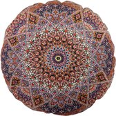 SusaStyle sierkussen Shahin – rond 40cm – uniek Perzisch design - zijdezacht