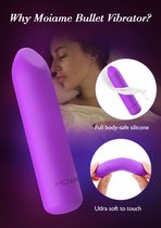 Moiame – bullet vibrator 10 standen – waterdicht – mini vibrator voor vrouwen – lipstick vibrator – g-spot en clitoris stimulator – oplaadbaar