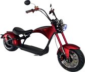 E-Wheels Enschede - E-chopper | Mat rood | M1P | Elektrische scooter | escooter |