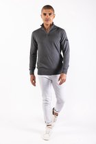 P&S Heren pullover-LEWIS-mid grey-XXL