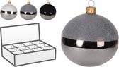 Oneiro's luxe kerstbal HALL – ø10 cm - kerstbal - luxe verpakking – kerstcollectie – kerstdecoratie – kerstboomhanger – kerstversiering