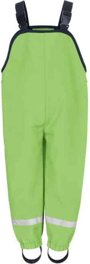 Playshoes - Softshell broek met bretels voor kinderen - Groen - maat 116cm